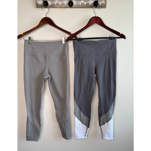 Athleta Salutation Colorblock Eclipse 78 Tights Leggings Bundle